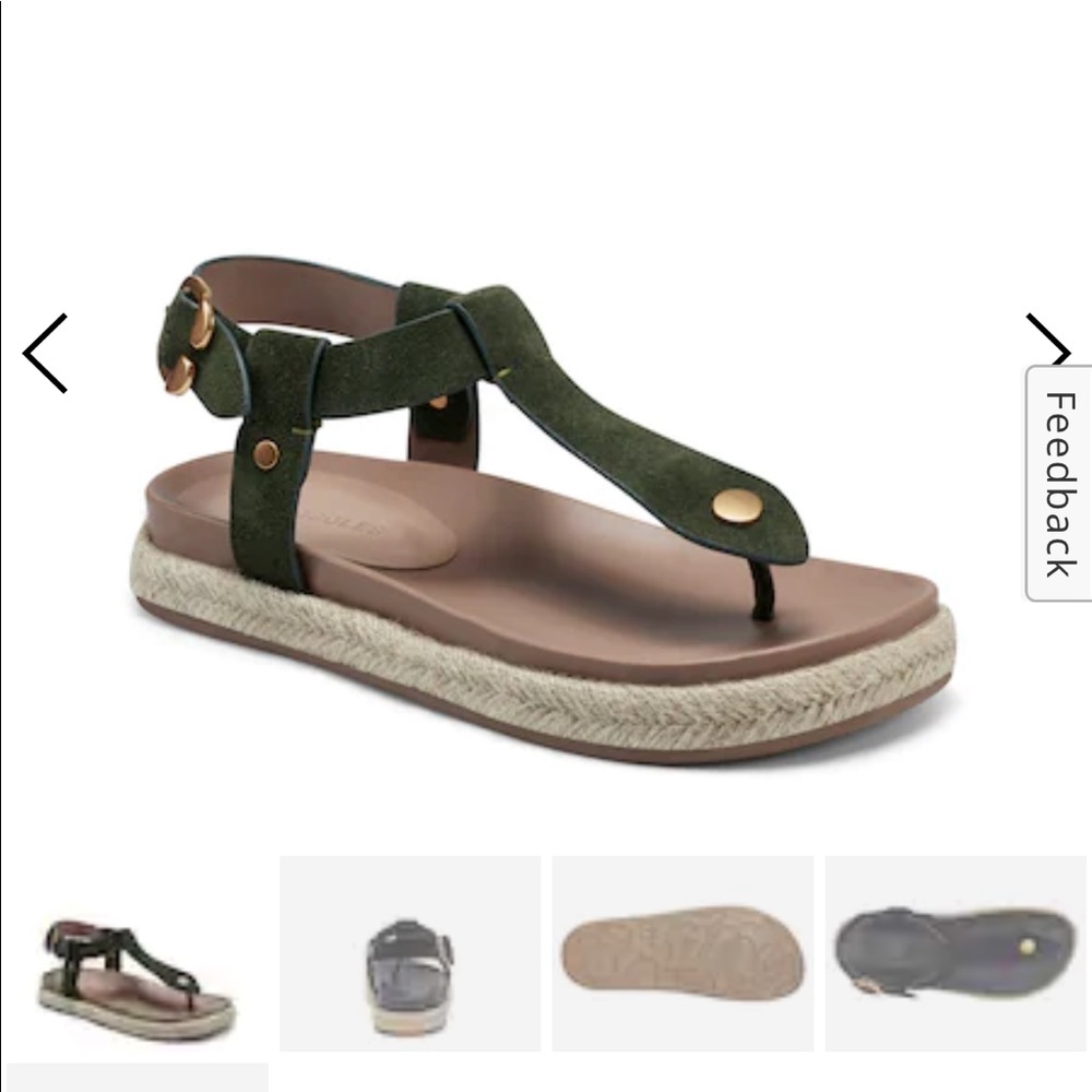 Aerosoles Carmen olive suede sandals